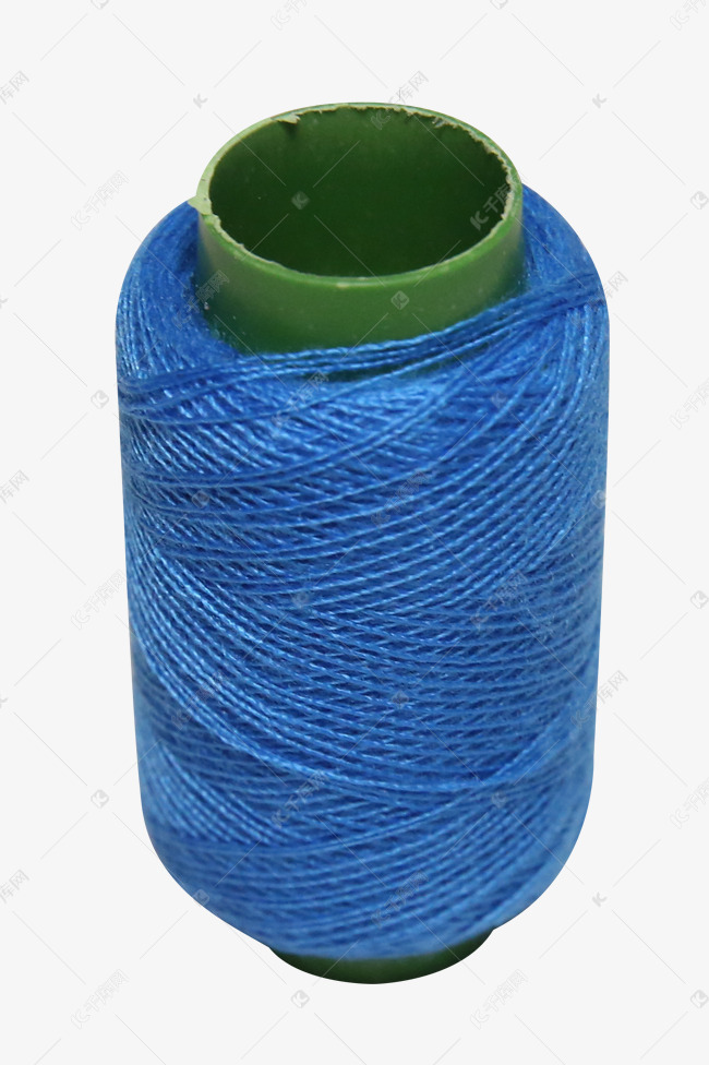 蓝色缝纫线素材图片免费下载-千库网