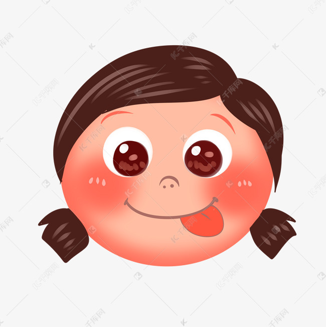 小女孩装傻表情