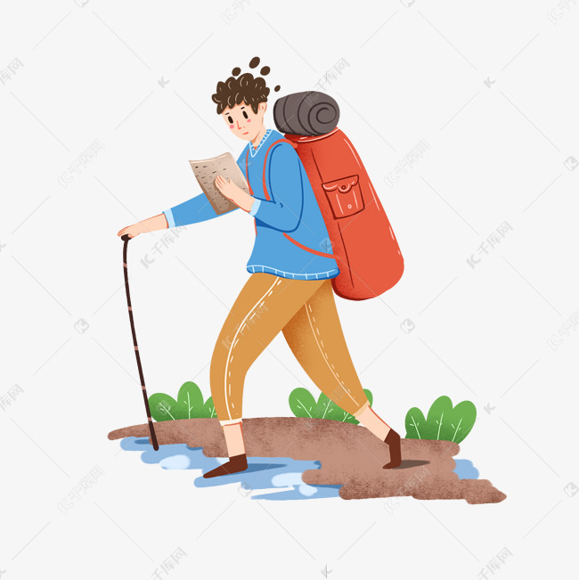 旅游旅行卡通人物素材图片免费下载-千库网