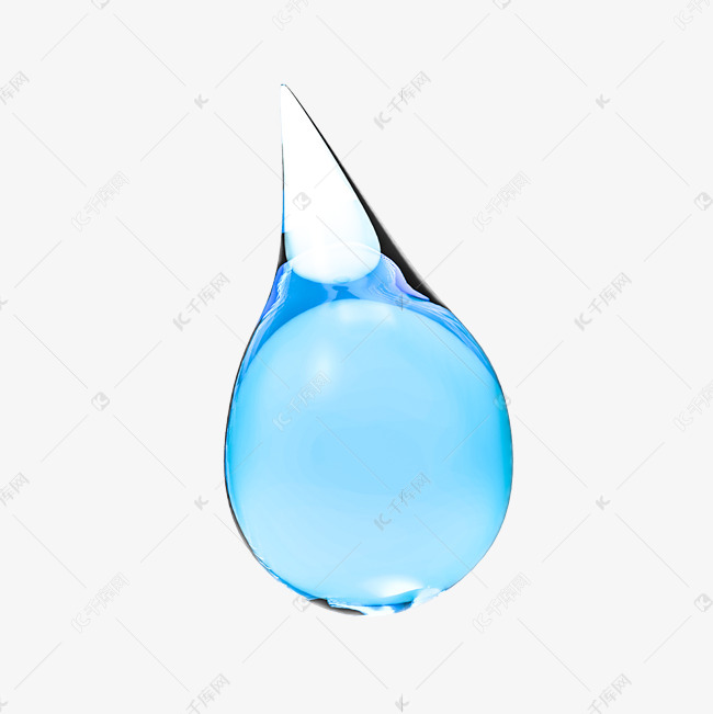 蓝色透明眼泪素材图片免费下载-千库网