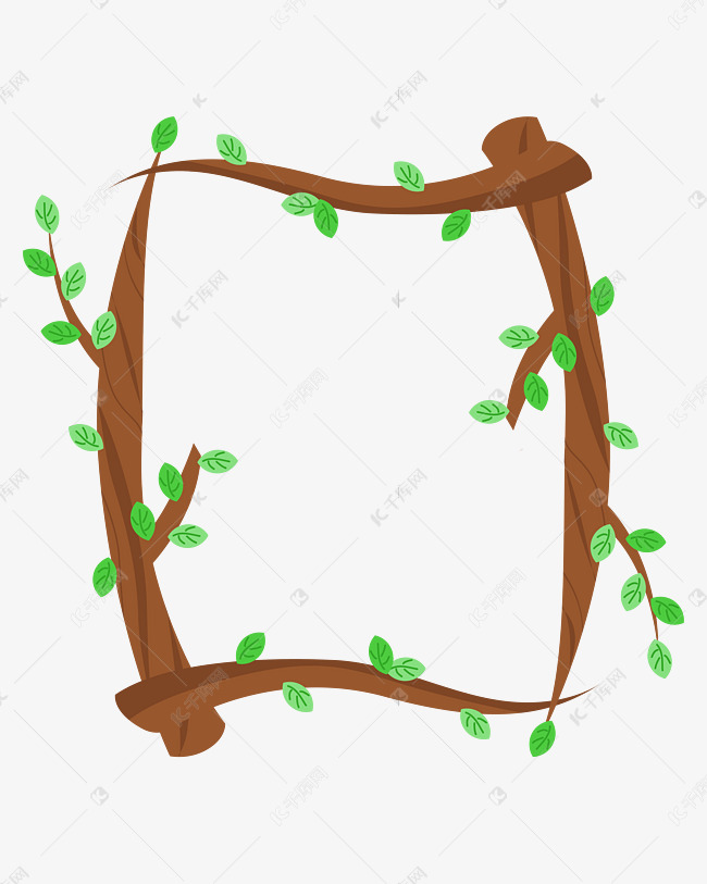 树木枝条边框