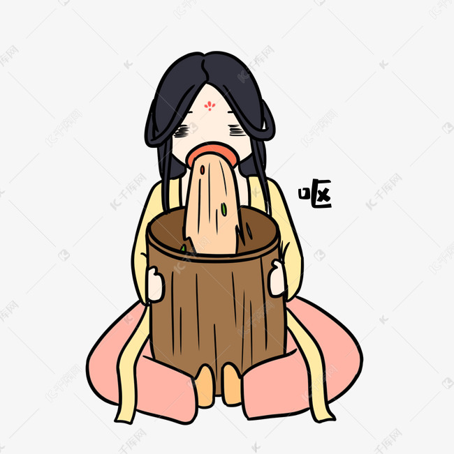 女孩呕吐表情包