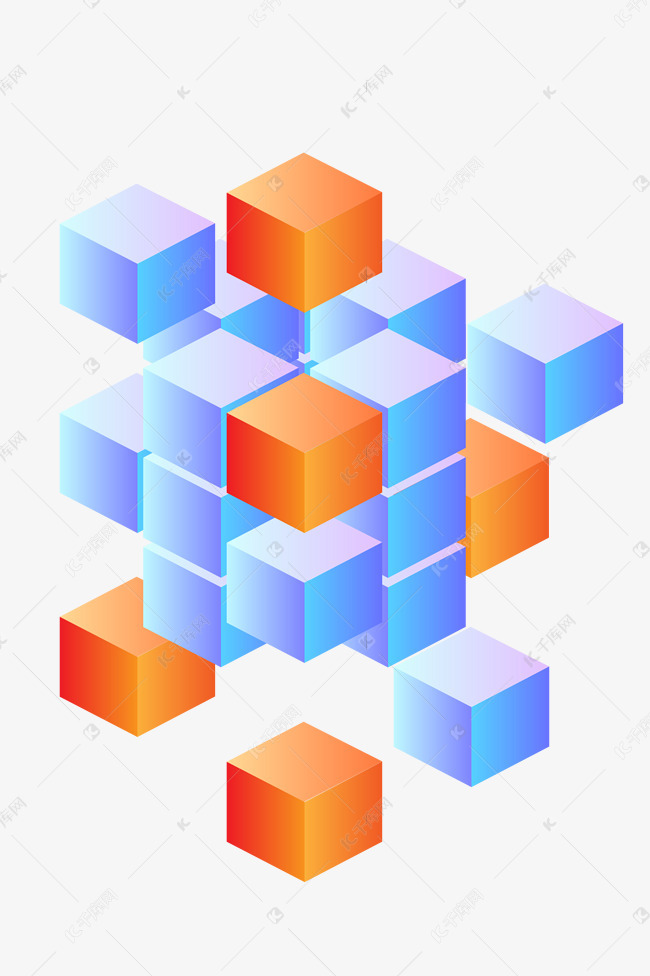 正方形几何图案