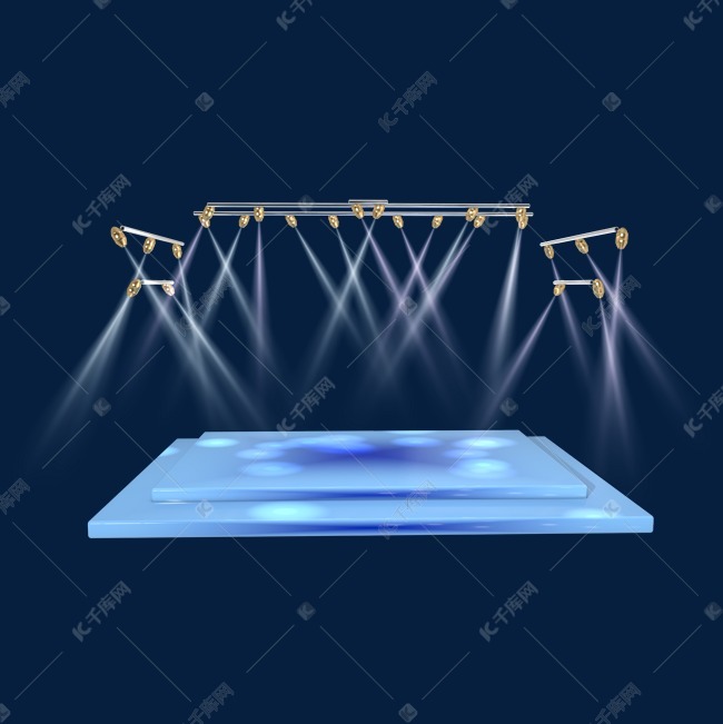 c4d舞台灯光聚光灯