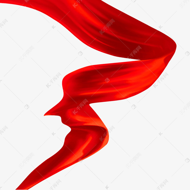 红色丝绸丝带素材图片免费下载-千库网