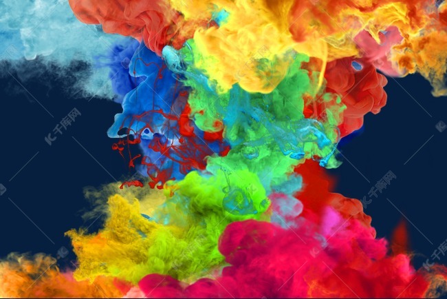 彩色装饰烟雾水溶墨水