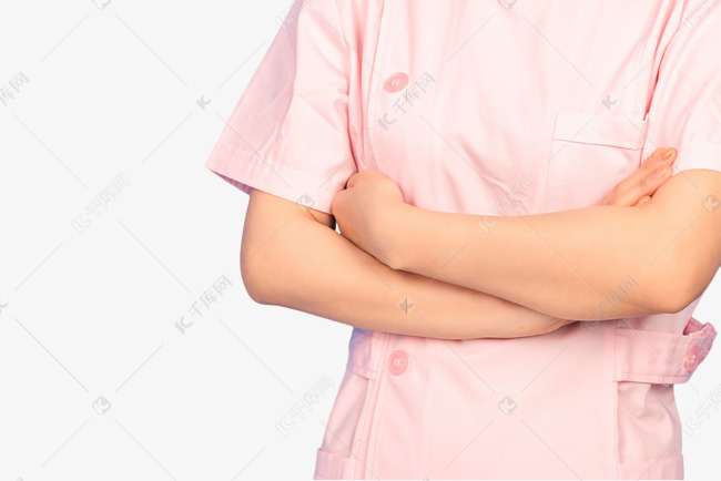 医务人员双手环胸