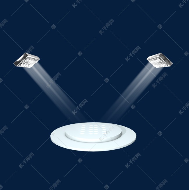 c4d聚光灯舞台灯光