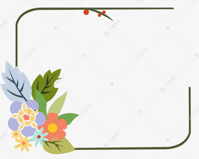 花朵花卉花草边框