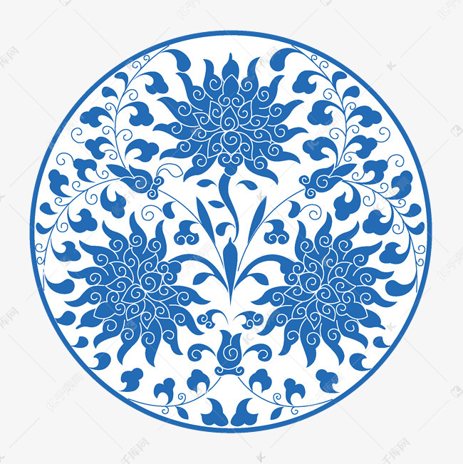 青花瓷花纹