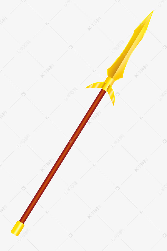 金色长矛兵器