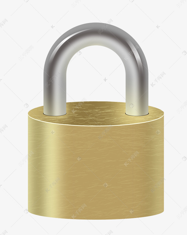 金银色五金锁子素材图片免费下载-千库网