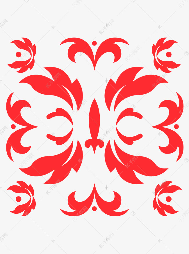 剪纸元素矢量图源文件