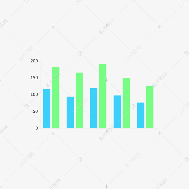 扁平化叠加柱形统计图素材图片免费下载-千库网