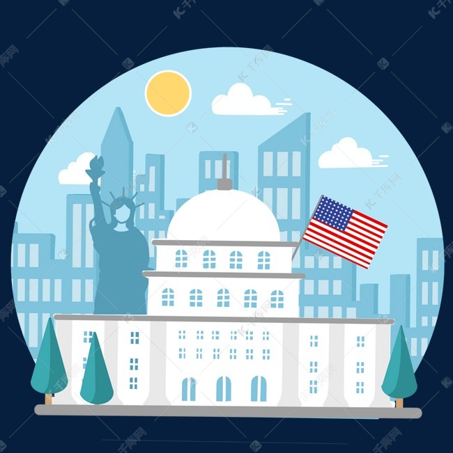 美国白宫地标建筑