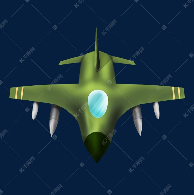 绿色迷彩战斗机