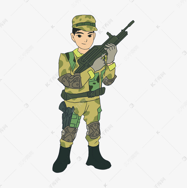 迷彩服军队士兵