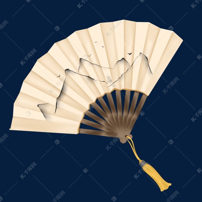 折扇乘凉扇子素材图片免费下载-千库网