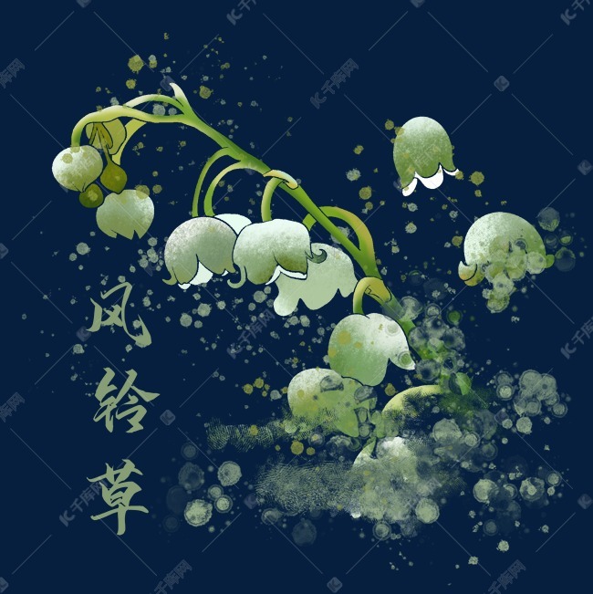 泼墨风风铃草