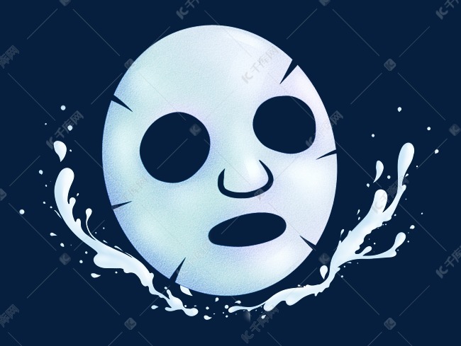 白色补水面膜素材图片免费下载-千库网