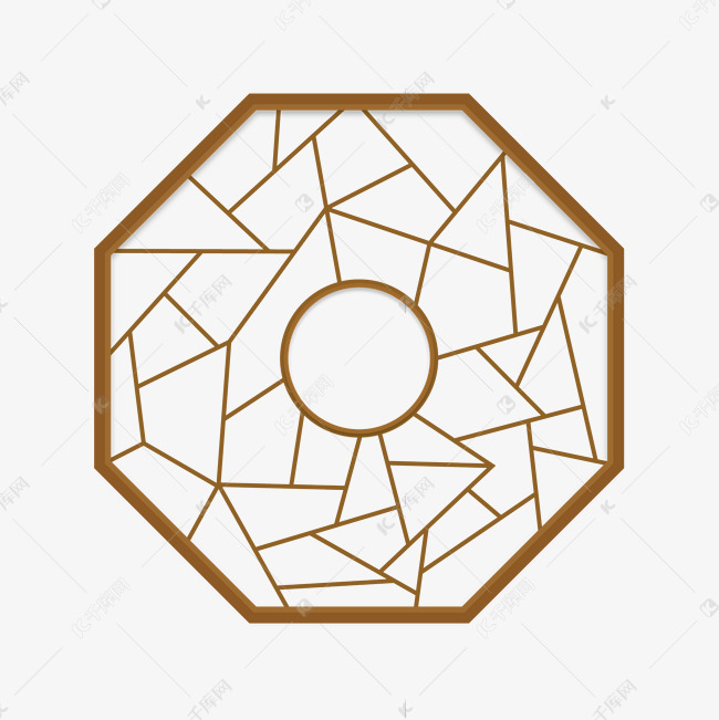 手绘古典中式窗户