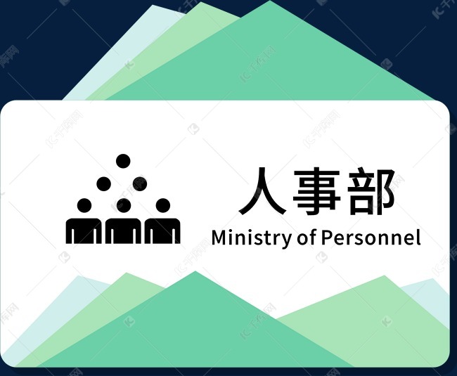 人事部门牌设计