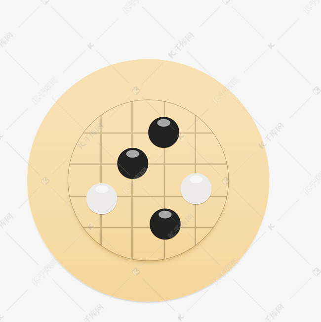卡通黄色的棋盘