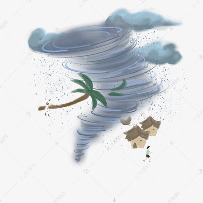 台风破坏 png