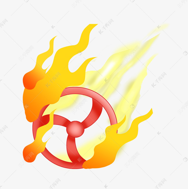 红色圆形风火轮