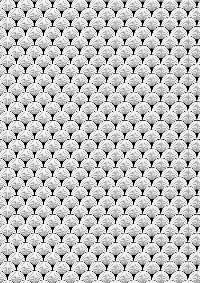 中国风底纹纹理黑白