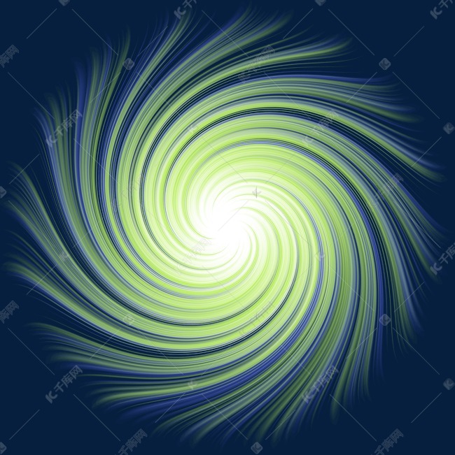 绿色炫光漩涡