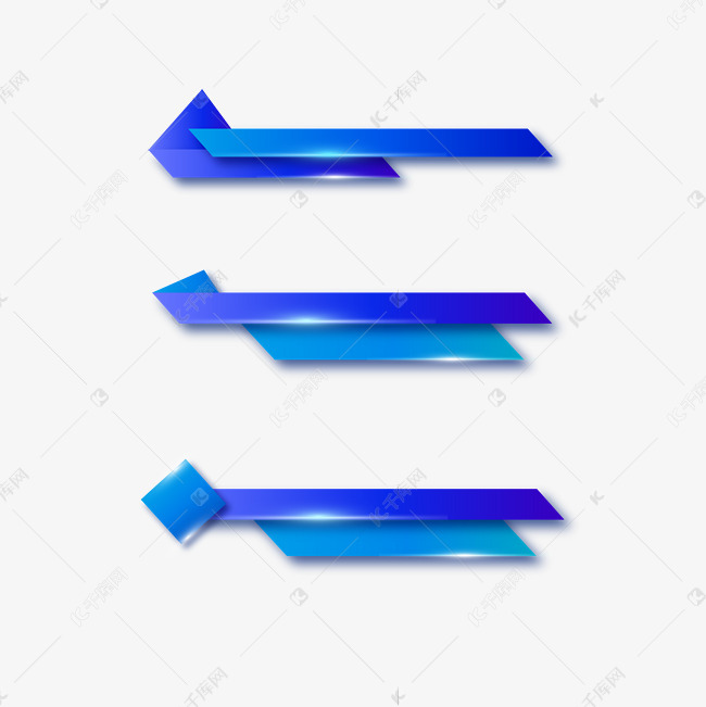 蓝色科技字幕条