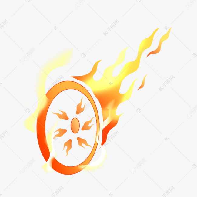 圆形燃烧风火轮