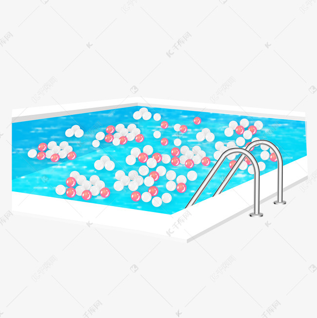 一泳池海洋球