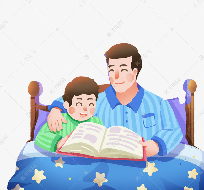 父亲给孩子讲故事