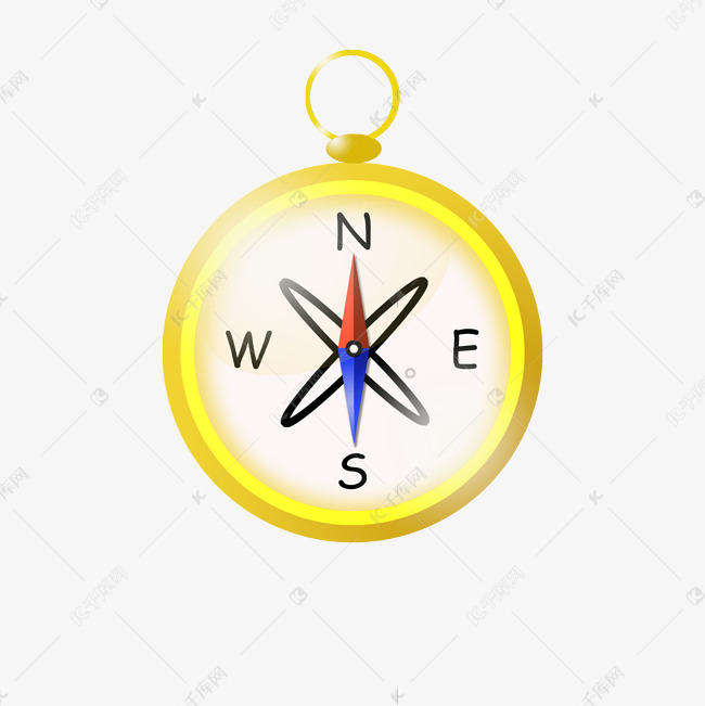 黄色指北针