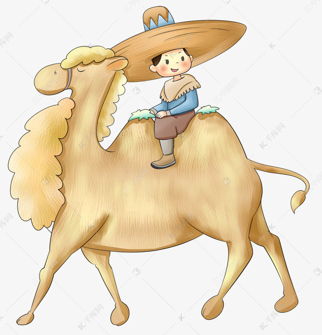 骑骆驼的男孩