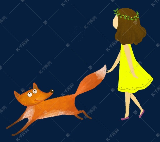女孩和红狐狸