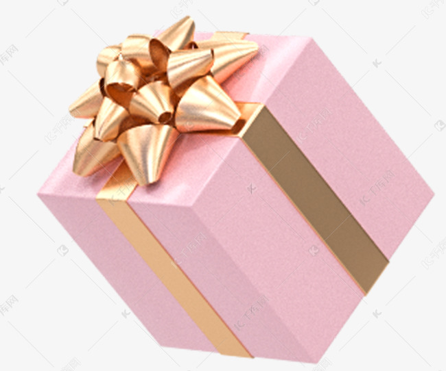 粉色礼物盒子