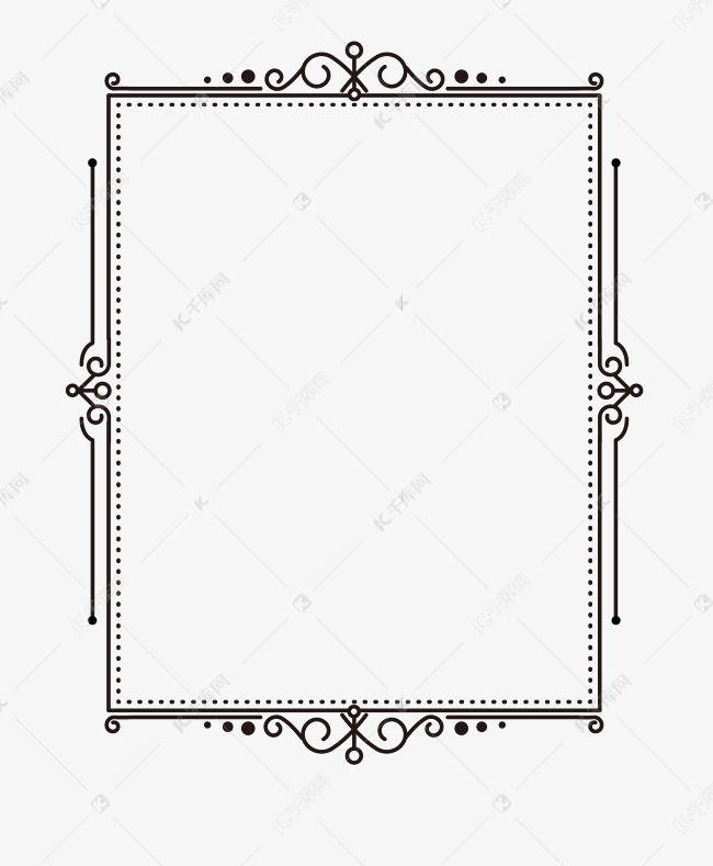 西式复古边框