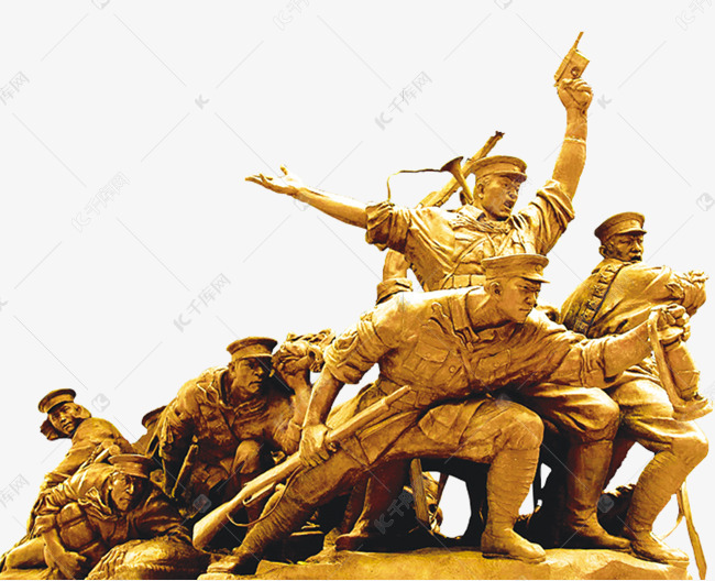 《狼牙山五壮士》局部