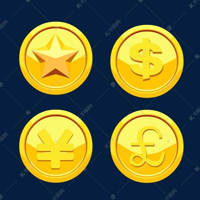 更多金色游戏金币钱币设计图片快来千库吧