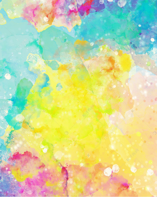 水彩背景酷炫泼墨素材