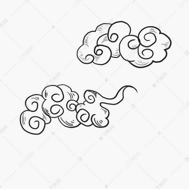 云纹手绘中国风日系