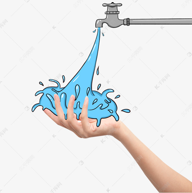 手捧水水龙头