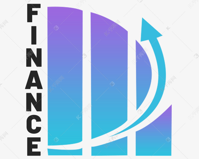 蓝色渐变金融logo