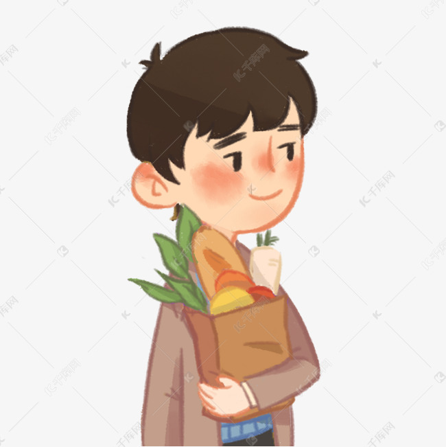买菜的大人卡通人物