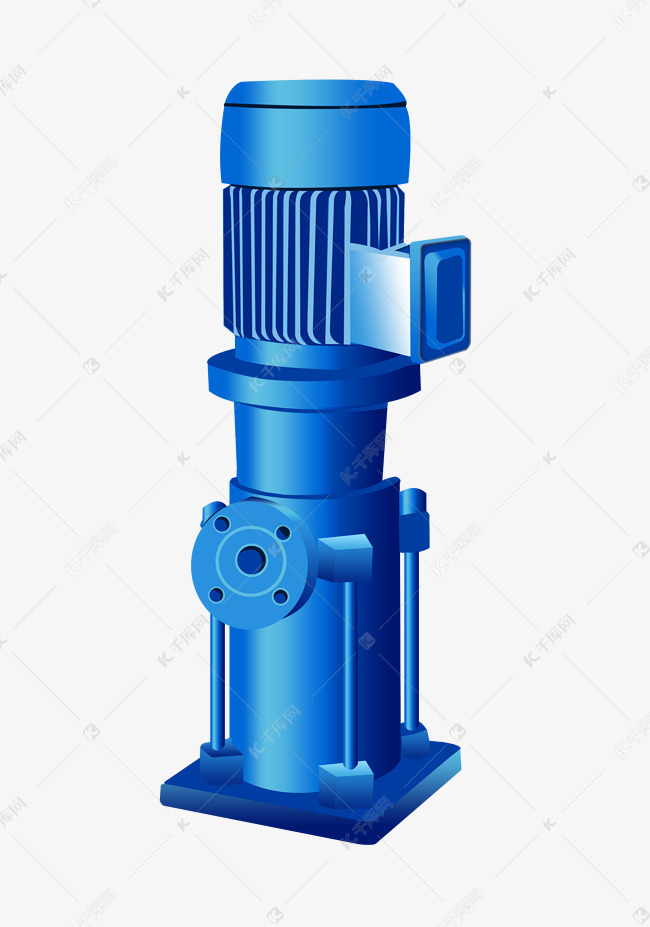 蓝色水泵消防泵素材图片免费下载-千库网