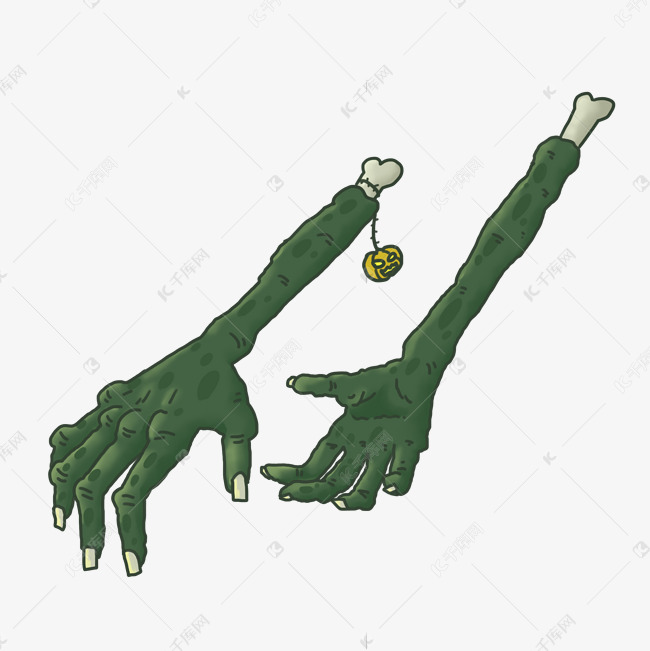 万圣节僵尸手