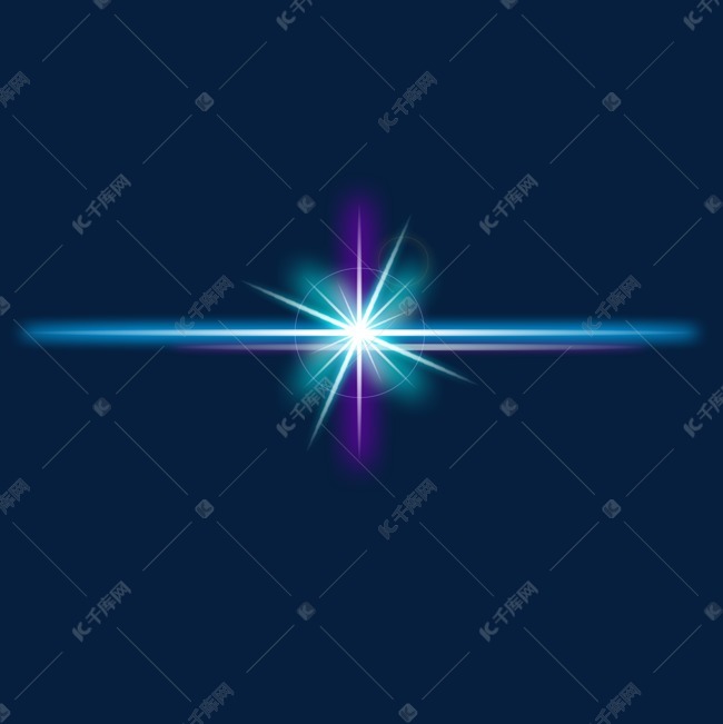 点状光 冷色炫光